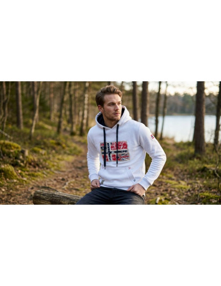 Bluza męska geographical norway gpepe 2 men 100 eo bs2 (wt1874h/gn-white)