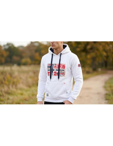 Bluza męska geographical norway gpepe 2 men 100 eo bs2 (wt1874h/gn-white)