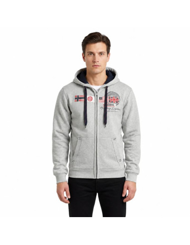 Bluza męska geographical norway gorma men 100 eo +bs (wt1880h/gn-blended grey)