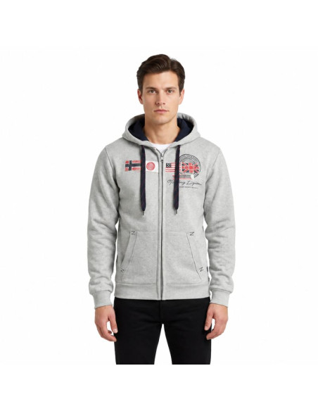 Bluza męska geographical norway gorma men 100 eo +bs (wt1880h/gn-blended grey)