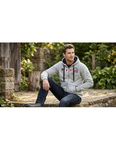 Bluza męska geographical norway gorma men 100 eo +bs (wt1880h/gn-blended grey)