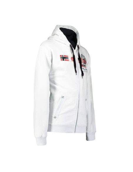 Bluza męska geographical norway gorma men 100 eo +bs (wt1880h/gn-white)