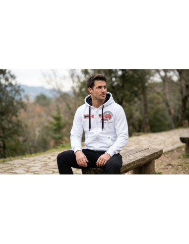 Bluza męska geographical norway gorma men 100 eo +bs (wt1880h/gn-white)