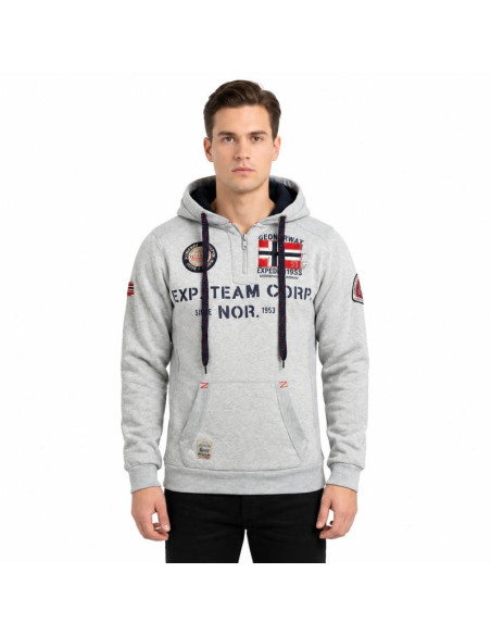 Bluza męska geographical norway goptaine men 100 eo bs2 (wt1885h/gn-light grey)