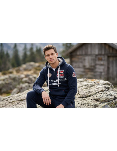 Bluza męska geographical norway goptaine men 100 eo bs2 (wt1885h/gn-navy)