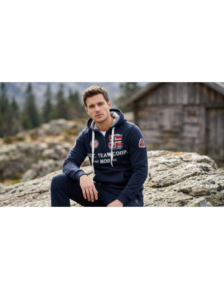 Bluza męska geographical norway goptaine men 100 eo bs2 (wt1885h/gn-navy)
