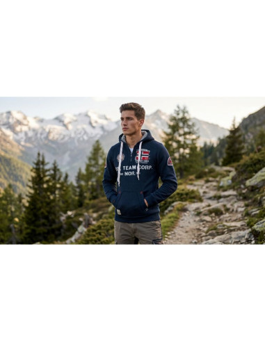 Bluza męska geographical norway goptaine men 100 eo bs2 (wt1885h/gn-navy)