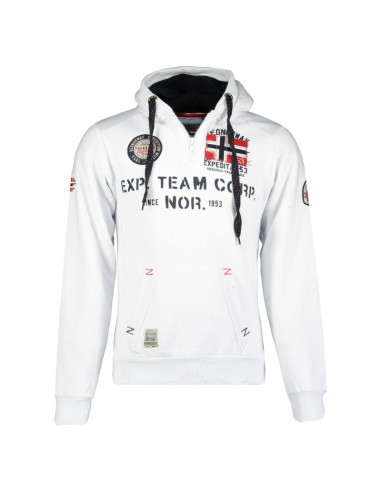 Bluza męska geographical norway goptaine men 100 eo bs2 (wt1885h/gn-white)