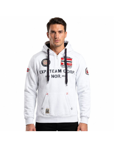 Bluza męska geographical norway goptaine men 100 eo bs2 (wt1885h/gn-white)