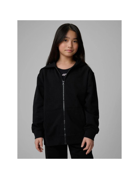 Bluza dresowa loose z kapturem dziewczęca 4f 4fjrmm00tswsf2713-20s