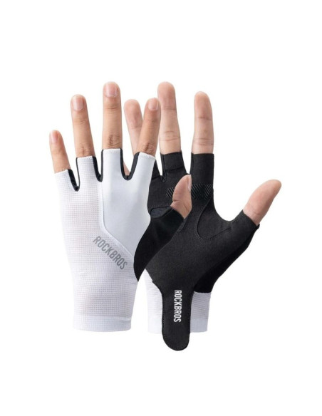Rockbros rękawiczki rowerowe 162200230 białe xl
