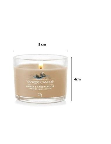 Świeca mini amber & sandalwood yankee