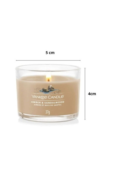 Świeca mini amber & sandalwood yankee