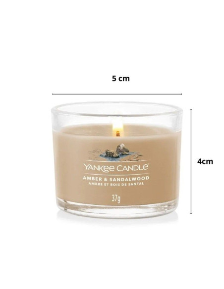 Świeca mini amber & sandalwood yankee