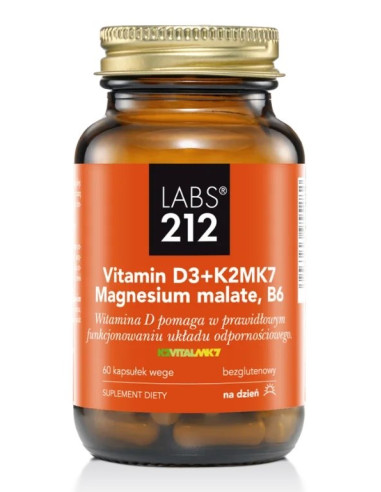Vitamin D3 + K2Mk7 + Magnesium Malate + B6 (60 Kaps.)