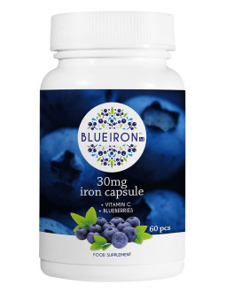 Blue Iron - Iron Capsule 21 Mg - Żelazo W Kapsułkach (60 Kaps.)