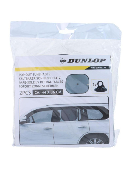 Osłona przeciwsłoneczna z przyssawką 2szt dunlop czarna