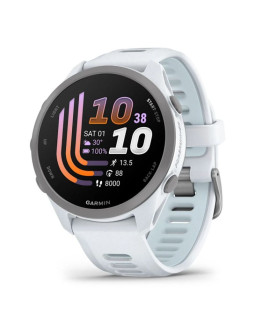 Zegarek garmin forerunner 170 42,6mm music whitestone cloud blue
