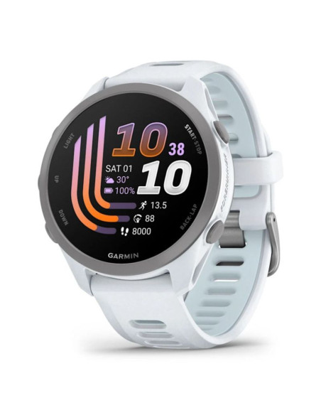Zegarek garmin forerunner 170 42,6mm music whitestone cloud blue