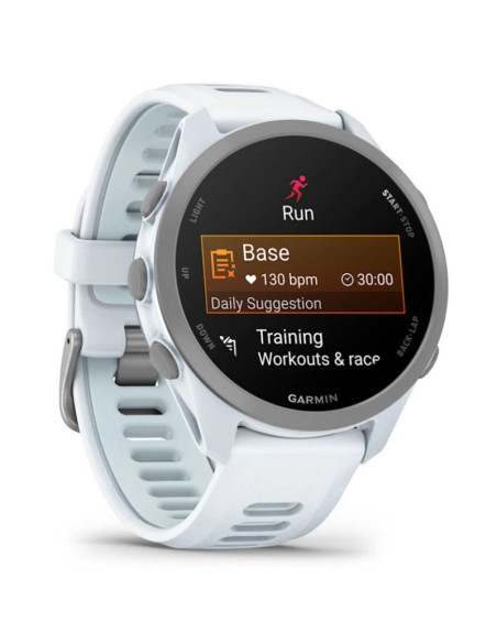 Zegarek garmin forerunner 170 42,6mm music whitestone cloud blue