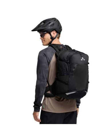 Vaude bike alpin 28+5 plecak plecak sportowy czarny poliamidowy, poliuretan (pu), poliester