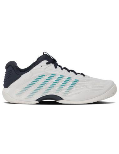 K-swiss hypercourt express 3 blanc de blanc/carbon/baltic-m (04603-162-m)