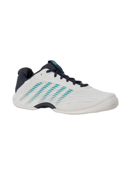 K-swiss hypercourt express 3 blanc de blanc/carbon/baltic-m (04603-162-m)