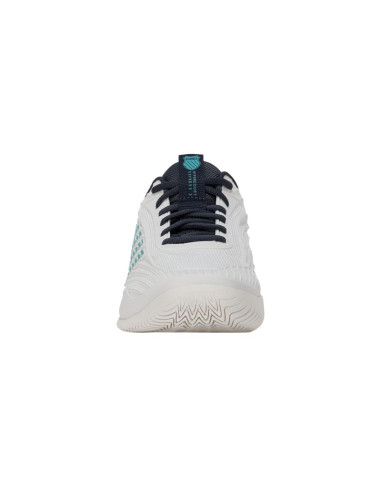 K-swiss hypercourt express 3 blanc de blanc/carbon/baltic-m (04603-162-m)