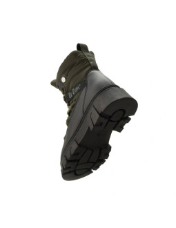 Lee cooper buty zimowe damskie khaki ocieplane botki na zamek 2