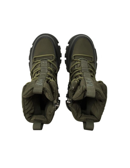 Lee cooper buty zimowe damskie khaki ocieplane botki na zamek