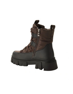Lee cooper buty zimowe damskie brązowe ocieplane botki na zamek 2