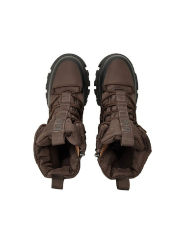 Lee cooper buty zimowe damskie brązowe ocieplane botki na zamek