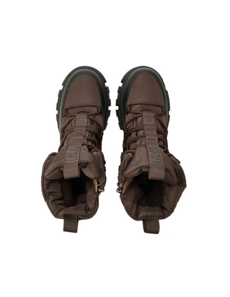 Lee cooper buty zimowe damskie brązowe ocieplane botki na zamek