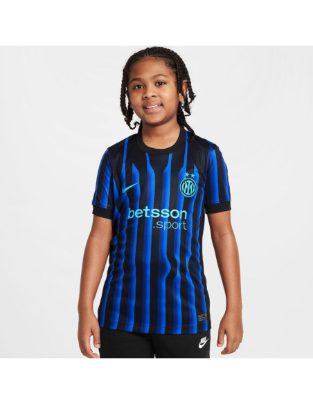 Koszulka nike inter mediolan stadium home jr hj5289-439