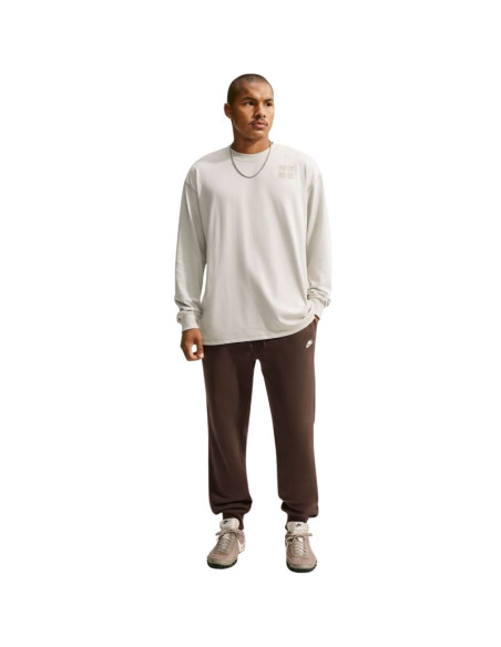 Spodnie męskie nike club bb jogger brązowe fn3787 237