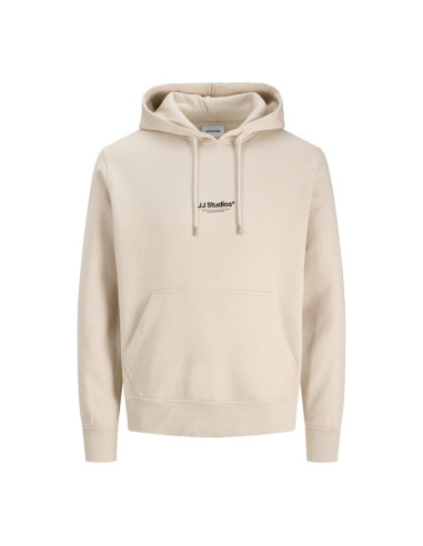 Jack&jones męska bluza z kapturem jjescho sweat hood noos 12278789 moonbeam