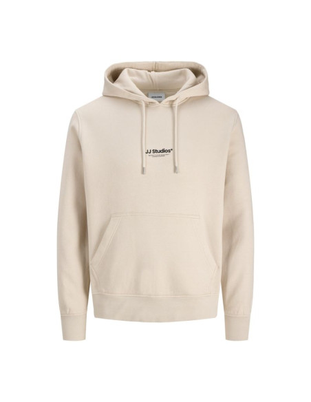 Jack&jones męska bluza z kapturem jjescho sweat hood noos 12278789 moonbeam