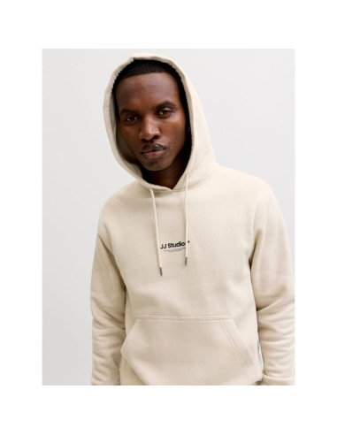 Jack&jones męska bluza z kapturem jjescho sweat hood noos 12278789 moonbeam