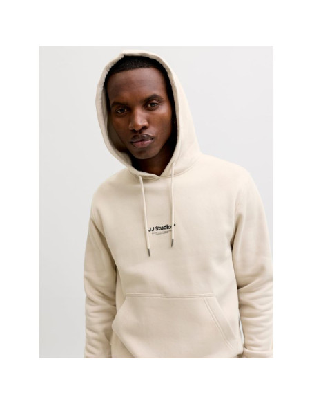 Jack&jones męska bluza z kapturem jjescho sweat hood noos 12278789 moonbeam