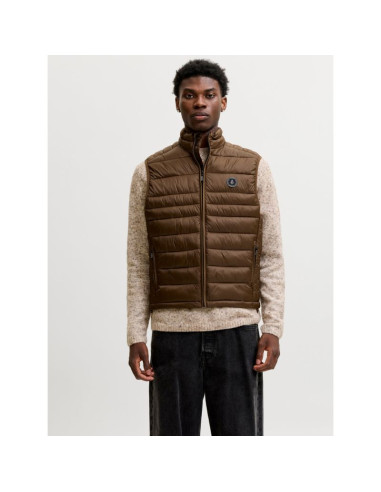 Jack&jones męska kamizelka bezrękawnik jjekingsley light bodywarmer collar noos 12298870 cocca