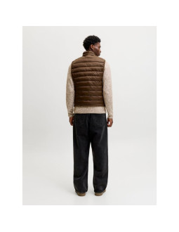 Jack&jones męska kamizelka bezrękawnik jjekingsley light bodywarmer collar noos 12298870 cocca 2