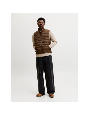 Jack&jones męska kamizelka bezrękawnik jjekingsley light bodywarmer collar noos 12298870 cocca