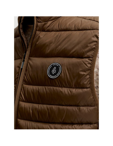 Jack&jones męska kamizelka bezrękawnik jjekingsley light bodywarmer collar noos 12298870 cocca