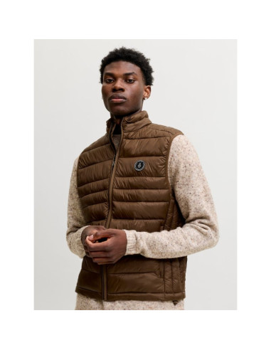 Jack&jones męska kamizelka bezrękawnik jjekingsley light bodywarmer collar noos 12298870 cocca