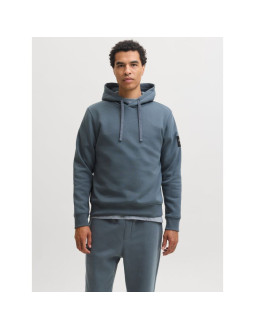 Jack&jones męska bluza z kapturem jjcleveland sweat hood sn 12298441 turbulence