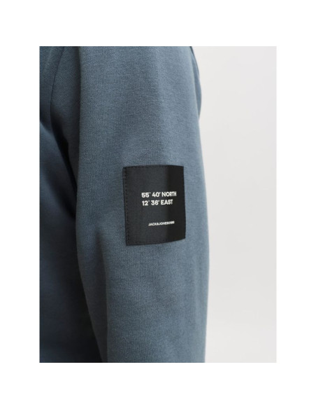 Jack&jones męska bluza z kapturem jjcleveland sweat hood sn 12298441 turbulence