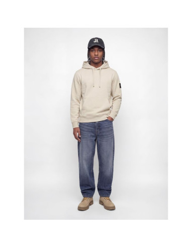 Jack&jones męska bluza z kapturem jjcleveland sweat hood sn 12298441 moonbeam