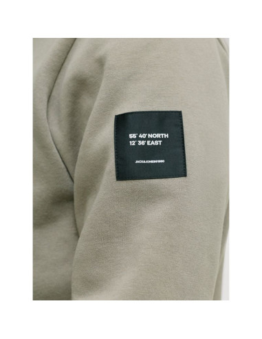 Jack&jones męska bluza z kapturem jjcleveland sweat hood sn 12298441 vetiver
