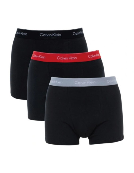 Calvin klein bokserki majtki męskie relaxed 3-pak modne bawełniane czarne wielokolorowe
