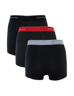 Calvin klein bokserki majtki męskie relaxed 3-pak modne bawełniane czarne wielokolorowe 2